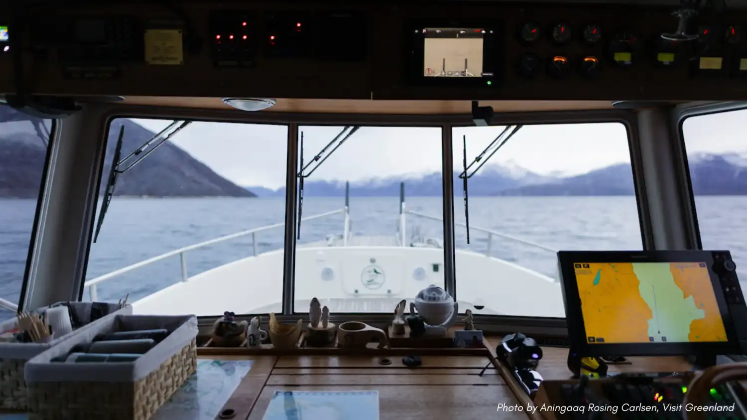 Coastline on the Nuuk Fjord cruise