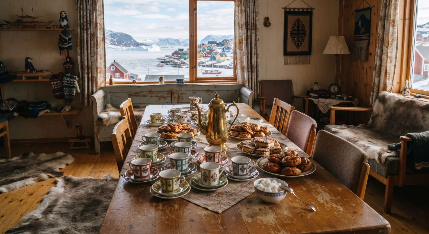 Coffee served at a kaffemik in Nuuk